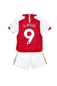 Arsenal Gabriel Jesus #9 Babytruitje Thuis tenue Kind 2023-24 Korte Mouw (+ Korte broeken)